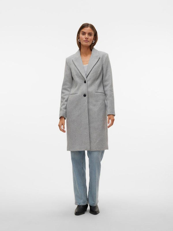 Γυναικείο παλτό VMBLAZA HERRINGBONE LONG COAT GA BOO VERO MODA