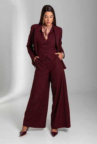 Γυναικείο παντελόνι HAPPENING 3487-61818 BORDAUX W25/26