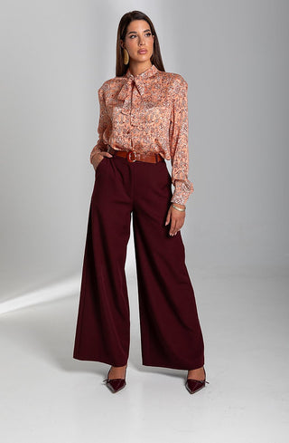 Γυναικείο παντελόνι HAPPENING 3487-61818 BORDAUX W25/26