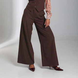 Γυναικείο παντελόνι HAPPENING 3487-61818 BROWN W25/26