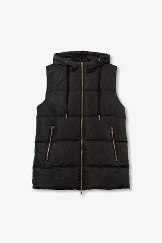 Γυναικείο μπουφάν αμάνικο TIFFOSI 10062001 ΜΑΥΡΟ W25/26