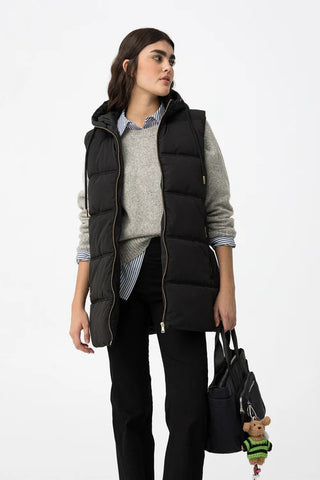 Γυναικείο μπουφάν αμάνικο TIFFOSI 10062001 ΜΑΥΡΟ W25/26