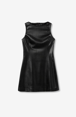 Γυναικείο φόρεμα δερματίνη TIFFOSI 10062305 ΜΑΥΡΟ W25/26