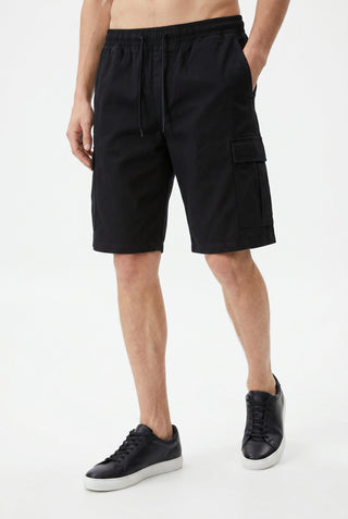 Ανδρική βερμούδα JPSTCOLE DYLAN CARGO SHORTS MID JACK&JONES 12289587 BLACK SS26