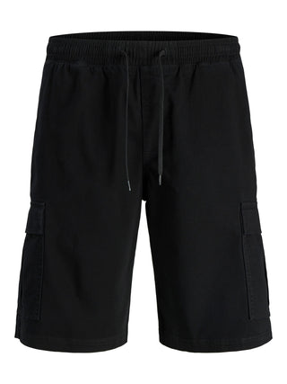 Ανδρική βερμούδα JPSTCOLE DYLAN CARGO SHORTS MID JACK&JONES 12289587 BLACK SS26