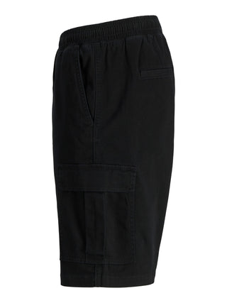 Ανδρική βερμούδα JPSTCOLE DYLAN CARGO SHORTS MID JACK&JONES 12289587 BLACK SS26