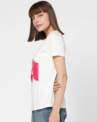 Γυναικείο t-shirt VMCONNIE S/S O-NECK T-SHIRT VERO MODA 10294547 Cloud Dancer W 23/24