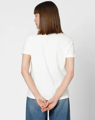 Γυναικείο t-shirt VMCONNIE S/S O-NECK T-SHIRT VERO MODA 10294547 Cloud Dancer W 23/24