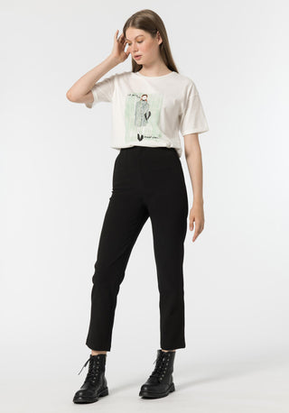 Γυναικείο παντελόνι TIFFOSI 10046735 BLACK W25/26