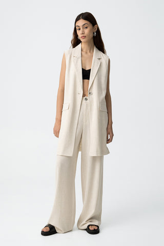 Γυναικεία παντελόνα TIFFOSI 10059946 ΜΠΕΖ SS25