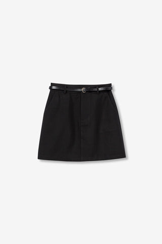 Γυναικεία φούστα με ζώνη TIFFOSI 10061961 BLACK W25/26