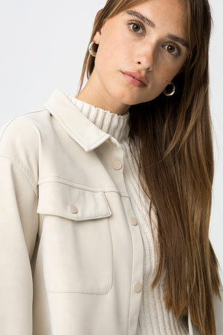 Γυναικείο πουκάμισο TIFFOSI 10062799 ECRU W25/26