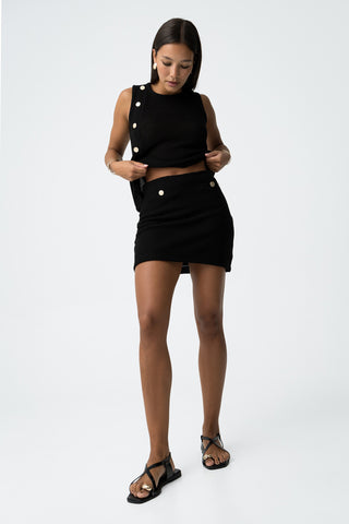 Γυναικεία φούστα TIFFOSI 10063962 ΜΑΥΡΟ W25/26