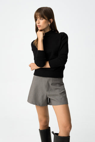 Γυναικεία πλεκτή μπλούζα TIFFOSI 10061611 BLACK W25/26