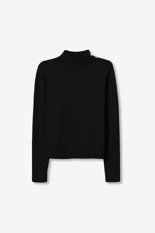 Γυναικεία πλεκτή μπλούζα TIFFOSI 10061611 BLACK W25/26