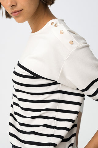 Γυναικεία πλεκτή μπλούζα TIFFOSI 10061709 WHITE W25/26