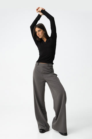 Γυναικείο παντελόνι TIFFOSI 10061598 ΓΚΡΙ W25/26