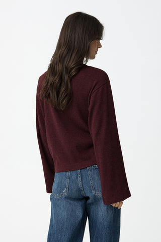 Γυναικεία πλεκτή μπλούζα TIFFOSI 10064163 ΜΠΟΡΝΤΩ W25/26