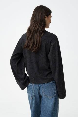 Γυναικεία πλεκτή μπλούζα TIFFOSI 10064163 ΓΚΡΙ ΣΚΟΥΡΟ W25/26