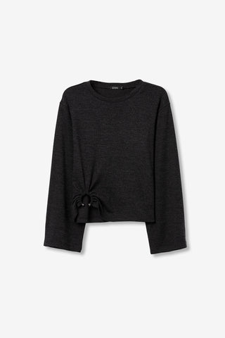 Γυναικεία πλεκτή μπλούζα TIFFOSI 10064163 ΓΚΡΙ ΣΚΟΥΡΟ W25/26