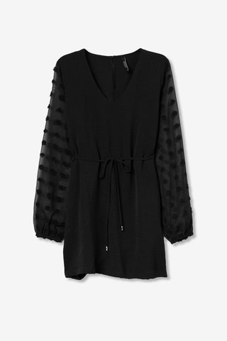 Γυναικείο φόρεμα TIFFOSI 10064231 ΜΑΥΡΟ W25/26