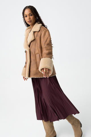 Γυναικεία φούστα TIFFOSI 10061603 ΜΠΟΡΝΤΩ W25/26