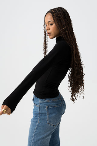 Γυναικεία μπλούζα ζιβάγκο TIFFOSI 10064248 BLACK W25/26