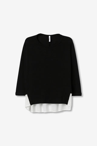 Γυναικεία πλεκτή μπλούζα TIFFOSI 10061714 ΜΑΥΡΟ W25/26