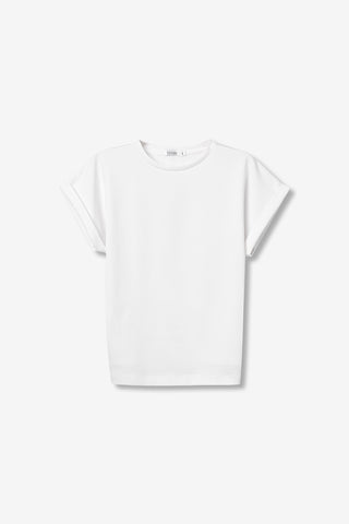Γυναικεία μπλούζα κοντομάνικη BENJIE TIFFOSI 10065998 WHITE SS26