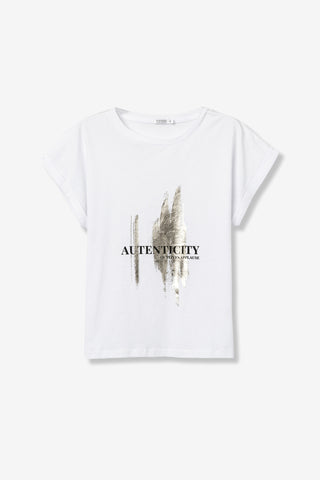 Γυναικείο t-shirt NOTE TIFFOSI 10064704 WHITE SS26