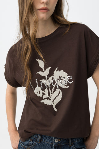 Γυναικείο t-shirt NATALIE TIFFOSI 10065011 ΚΑΦΕ SS26