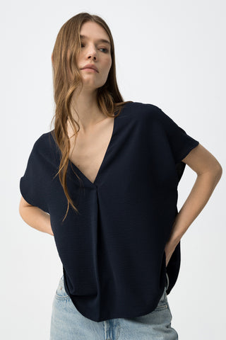 Γυναικεία μπλούζα κοντομάνικη MAXINE TIFFOSI 10065173 BLUE SS26