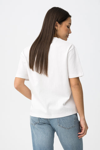 Γυναικεία μπλούζα κοντομάνικη JINNIE TIFFOSI 10065999 WHITE SS26