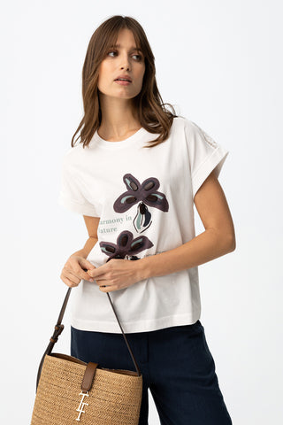 Γυναικείο t-shirt JERMAINE TIFFOSI 10065827 WHITE SS26