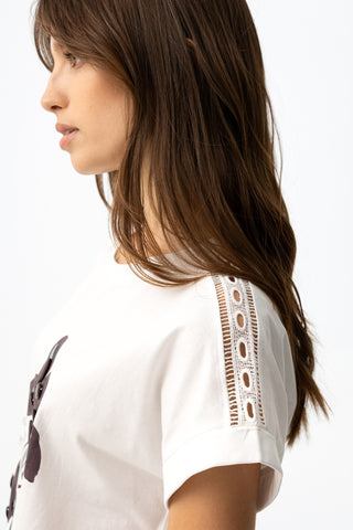 Γυναικείο t-shirt JERMAINE TIFFOSI 10065827 WHITE SS26