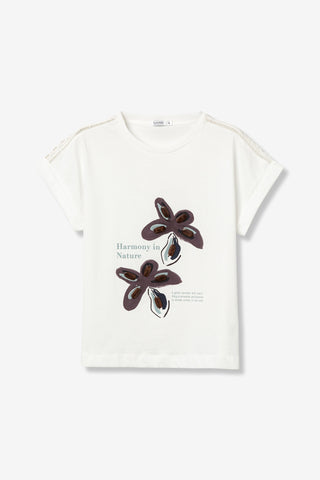 Γυναικείο t-shirt JERMAINE TIFFOSI 10065827 WHITE SS26