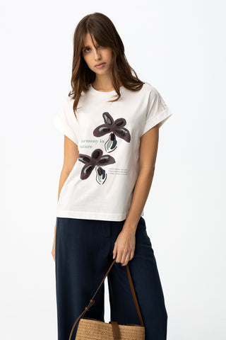 Γυναικείο t-shirt JERMAINE TIFFOSI 10065827 WHITE SS26