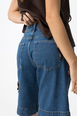 Γυναικείο σορτς DENIM DOJA TIFFOSI 10065198 BLUE DENIM SS26