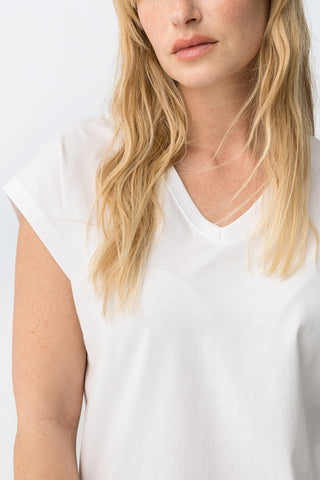 Γυναικεία μπλούζα κοντομάνικη CHARLIZE TIFFOSI 10064855 WHITE SS26