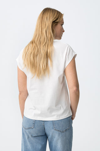 Γυναικεία μπλούζα κοντομάνικη CHARLIZE TIFFOSI 10064855 WHITE SS26