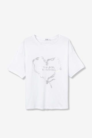Γυναικείο t-shirt MAIZENA TIFFOSI 10064537 WHITE SS26