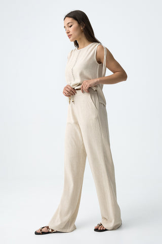 Γυναικεία παντελόνα RUTHY TIFFOSI 10064592 BIRCH SS26