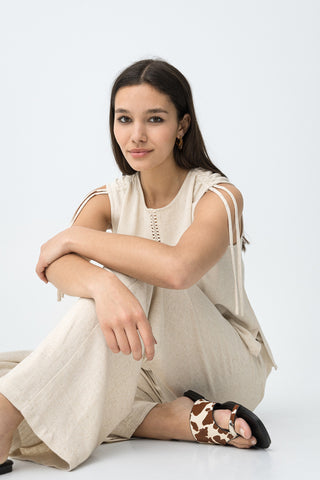 Γυναικεία παντελόνα RUTHY TIFFOSI 10064592 BIRCH SS26