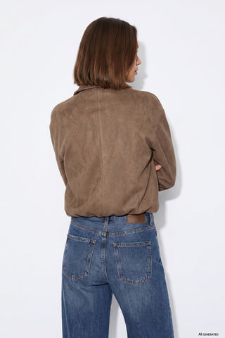 Γυναικείο μπουφάν TIFFOSI 10067790 BROWN W26/27