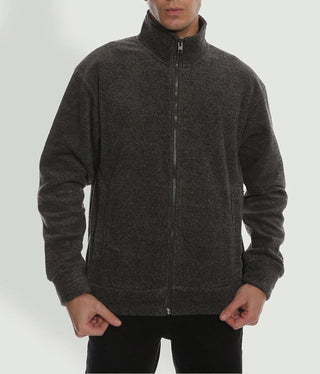 Ανδρική ζακέτα JPRCC BADGE POLAR FLEECE JACK & JONES 12247413 Black Sand W 23/24