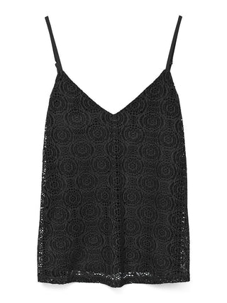 Γυναικείο top VMMAYA V-NECK SINGLET TOP JRS VERO MODA 10325031 BLACK SS26