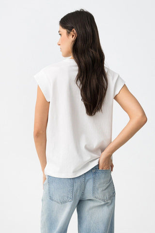 Γυναικεία μπλούζα αμάνικη MANDIE TIFFOSI 10066000 WHITE SS26