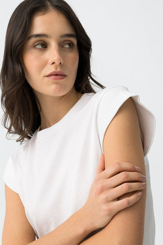Γυναικεία μπλούζα αμάνικη MANDIE TIFFOSI 10066000 WHITE SS26