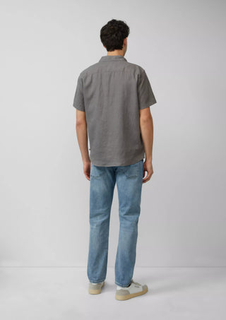 Ανδρικό πουκάμισο κοντομάνικο S.OLIVER 2164612 GREY SS25