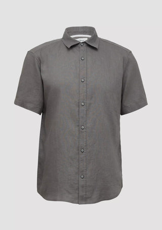 Ανδρικό πουκάμισο κοντομάνικο S.OLIVER 2164612 GREY SS25